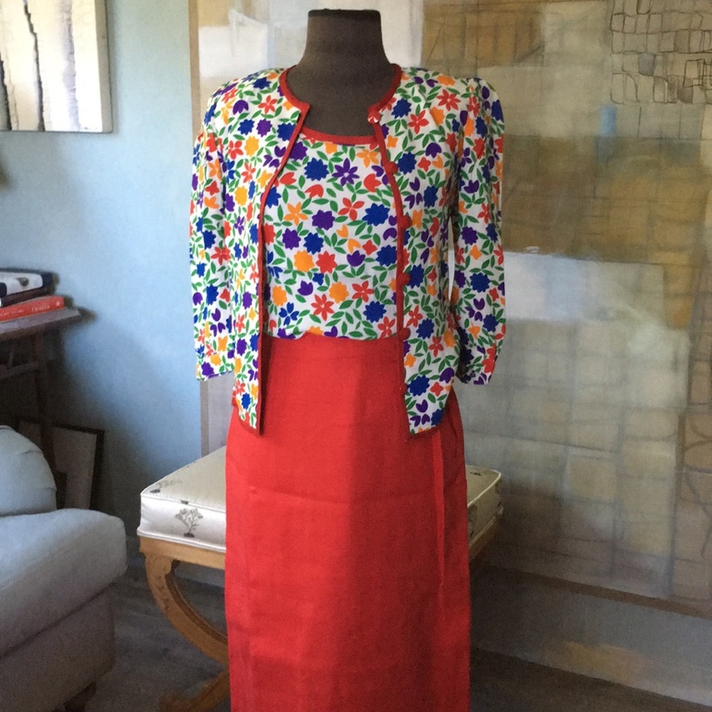 EUC Vtg Hermès Linen Wrap Skirt - Picture 4 of 8